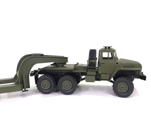 Радиоуправляемая машина WPL военный грузовик B-36 с тралом (зеленый) 6WD 2.4G 1/16 RTR
