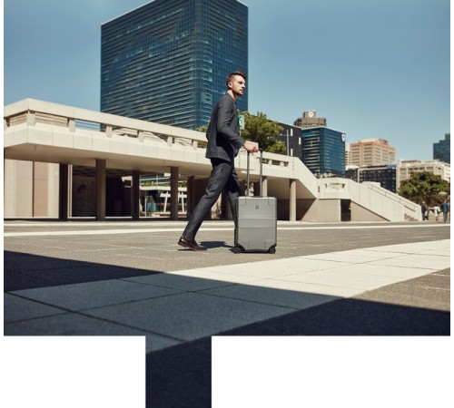 Чемодан VICTORINOX Lexicon, серый, 100% поликарбонат, 40x20x55 см, 34 л