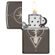 Зажигалка ZIPPO Heart of Tree с покрытием Black Ice®, латунь/сталь, чёрная, глянцевая, 38x13x57 мм