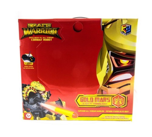 Р/У боевой робот-паук Space Warrior, лазер, диски, золотой, Ni-Mh и З/У, 2.4G