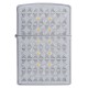 Зажигалка ZIPPO Sand Dollar Pattern с покрытием Satin Chrome, латунь/сталь, серебристая, 38x13x57 мм
