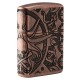 Зажигалка ZIPPO Armor™ с покрытием Antique Copper™, латунь/сталь, медная, матовая, 38x13x57 мм
