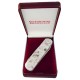 Нож-брелок VICTORINOX Bethel White, коллекционный, 74 мм, 4 функции, рукоять из натурального камня