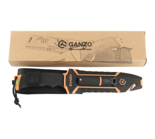 Нож Ganzo G8012V2 -OR c паракордом, G8012V2-OR