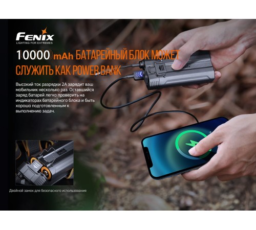 Налобный фонарь Fenix HP30R V2.0, черный, HP30RV20