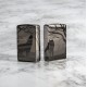 Зажигалка ZIPPO Classic с покрытием Black Ice®, латунь/сталь, чёрная, глянцевая, 38x13x57 мм