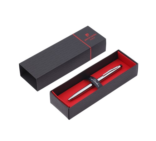Ручка шариковая Pierre Cardin GAMME. Цвет - серебристый. Упаковка Е