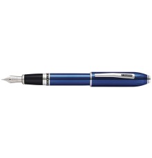 Перьевая ручка Cross Peerless Translucent Quartz Blue Engraved Lacquer