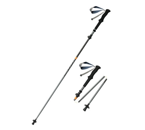 Треккинговая палка Naturehike CNK2450DS012 Carbon-AL Chang feng UL 115-135см 5-секций серый, 6975641883692