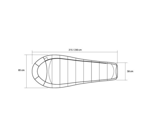 Спальный мешок Trimm Trekking BALANCE, красный, 185 L, 49664