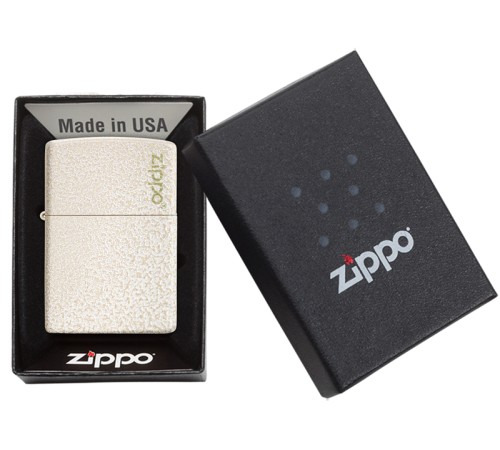 Зажигалка ZIPPO Classic с покрытием Mercury Glass, латунь/сталь, бежевая, матовая, 38x13x57 мм