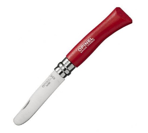 Нож Opinel №7 My First Opinel, красный, блистер, 001970