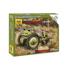 Сборные солдатики ZVEZDA Советская 76-мм полковая пушка, 1/72