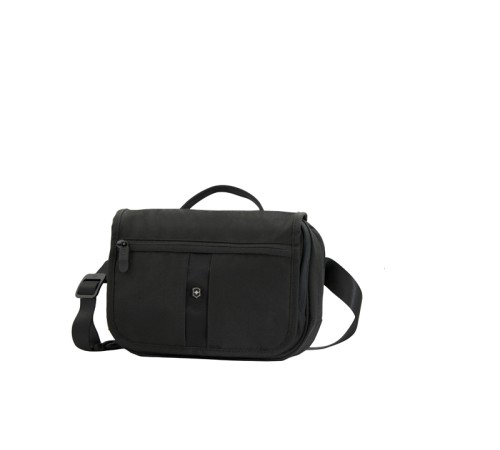Сумка наплечная VICTORINOX Commuter Pack горизонтальная, чёрная, нейлон 800D, 24x7x18 см, 3 л