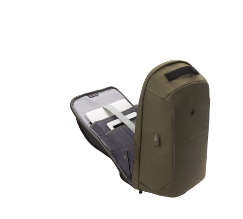 Рюкзак-антивор SWISSGEAR 15'', хаки, Heather 600D, 31 x 16 x 47 см, 23 л