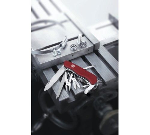 Нож перочинный VICTORINOX WorkChamp, 111 мм, 21 функция, с фиксатором лезвия, красный