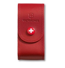 Чехол на ремень VICTORINOX для ножей 91 мм толщиной 5-8 уровней, кожаный, красный
