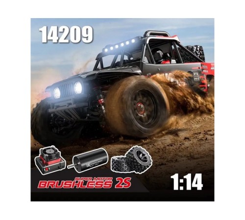 Радиоуправляемый монстр MJX Hyper Go 14209 Brushless 4WD 2.4G LED 1/14 RTR