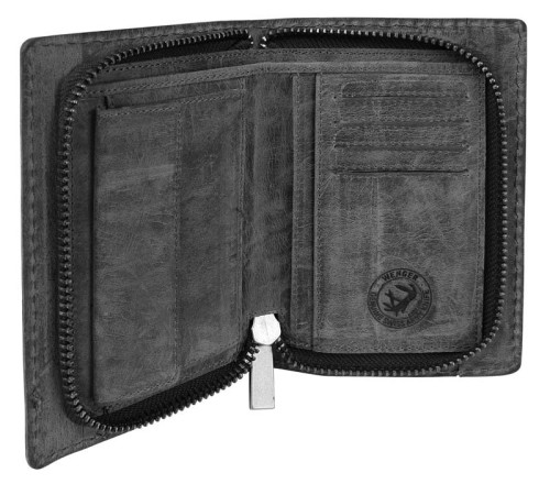 Портмоне WENGER Arizona, черный, воловья кожа, 11×3×16 см