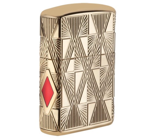 Зажигалка ZIPPO Armor® с покрытием High Polish Gold Plate, латунь/сталь, золотистая, 38x13x57 мм