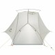 Палатка сверхлегкая Naturehike VIK II 15D silicone NH19ZP003-1 двухместная, белая, 6927595749425