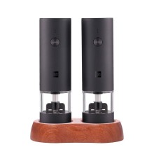 Набор из двух электрических мельниц для специй Huohou Black, 14 см