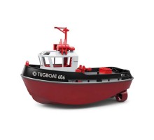 Радиоуправляемый буксир Heng Long Tugboat  (черный) 2.4G 1/72 RTR