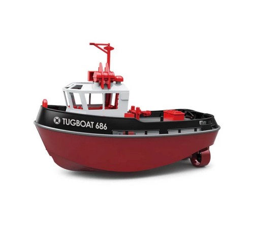 Радиоуправляемый буксир Heng Long Tugboat  (черный) 2.4G 1/72 RTR