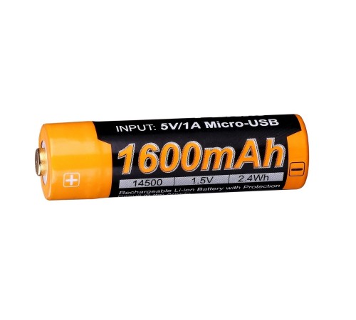 Аккумулятор 14500 Fenix 1600U mAh с разъемом для USB, ARB-L14-1600U