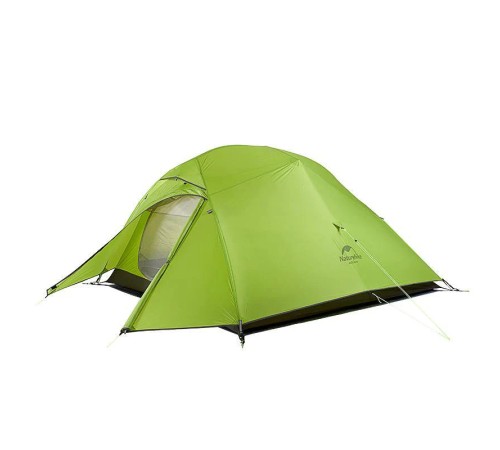 Палатка 3-местная Naturehike сверхлегкая + коврик Сloud up NH18T030-T, 20D , светло-зеленый, 6927595730591
