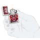Зажигалка ZIPPO Skull Design с покрытием Mercury Glass, латунь/сталь, белая, 38x13x57 мм