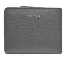 Кошелёк Cross RTC, кожа наппа тиснёная, цвет серый, 11,2 x 9,4 x 2 см