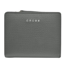 Кошелёк Cross RTC, кожа наппа тиснёная, цвет серый, 11,2 x 9,4 x 2 см