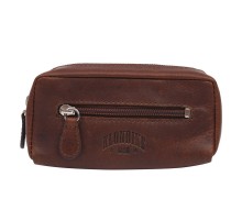 Ключница KLONDIKE Dawson, натуральная кожа в коричневом цвете, 11 х 3 х 6 см