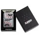 Зажигалка ZIPPO James Bond™ с покрытием Brushed Chrome, латунь/сталь, серебристая, 38x13x57 мм