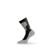 Носки Lasting ILB 900, coolmax+nylon, серые с черными вставками, размер S , ILB900-S