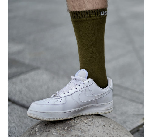 Водонепроницаемые носки DexShell Ultra Thin Crew M (39-42), оливковый зеленый, DS683OGM