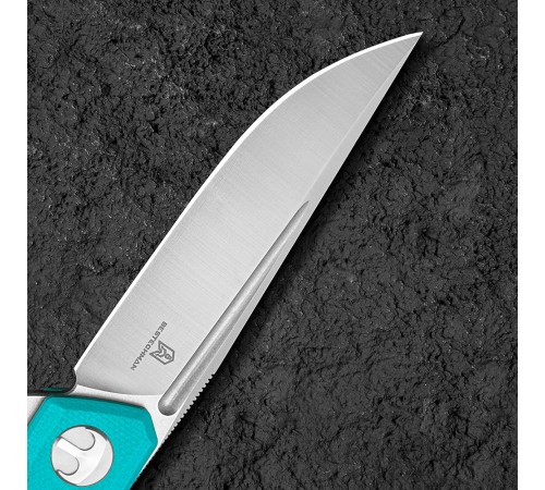 Нож Bestechman Mini Dundee сталь D2, рукоять G10 голубая