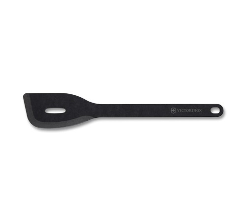 Лопатка с отверстием VICTORINOX Kitchen Utensils, 325x58 мм, бумажный композитный материал, чёрная