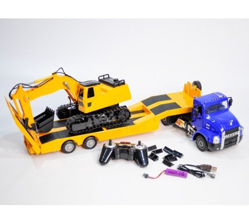 Радиоуправляемый тягач с тралом Double Eagle MACK 1/26 2.4G RTR