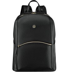 Рюкзак женский WENGER LeaMarie, черный, ПВХ/полиэстер, 31x16x41 см, 18 л