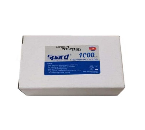 Аккумулятор Li-Po Spard 1000mAh, 3,7V, 10C, JST