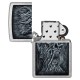 Зажигалка ZIPPO Evil Tree с покрытием Street Chrome, латунь/сталь, серебристая, 38x13x57 мм