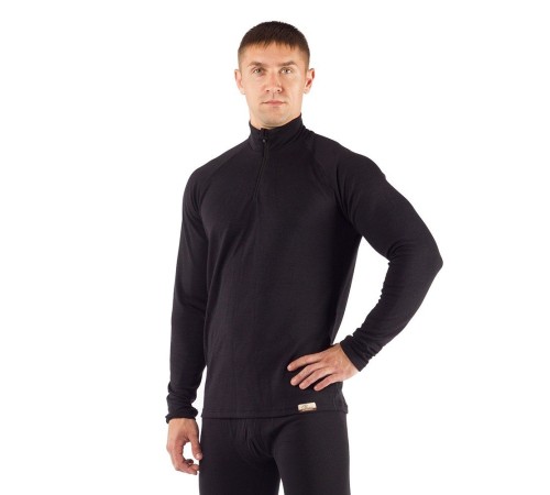Футболка  мужская WIRY/ дл. рукав/ шерсть 260/ черный/ S, WIRY9099S