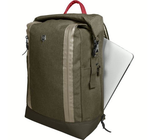 Рюкзак VICTORINOX Altmont Classic Rolltop Laptop 15'', зелёный, полиэфирная ткань, 29x17x47 см, 18 л