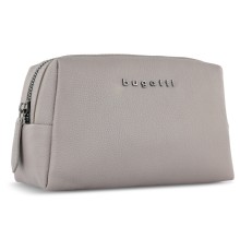 Косметичка BUGATTI Bella, бежевая, воловья кожа/полиэстер, 19х8,5х11 см