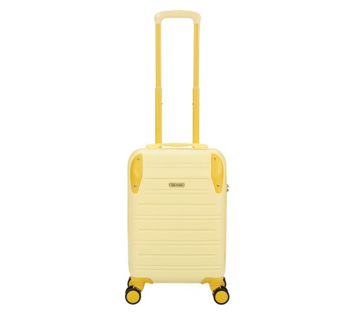 Чемодан TORBER В Отпуск, желтый, ABS-пластик, 36 х 22 х 55 см, 31 л, 2,4 кг