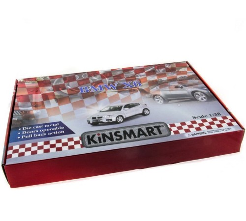 Машина Kinsmart 1:38 BMW X6 инерция (1/12шт.) б/к