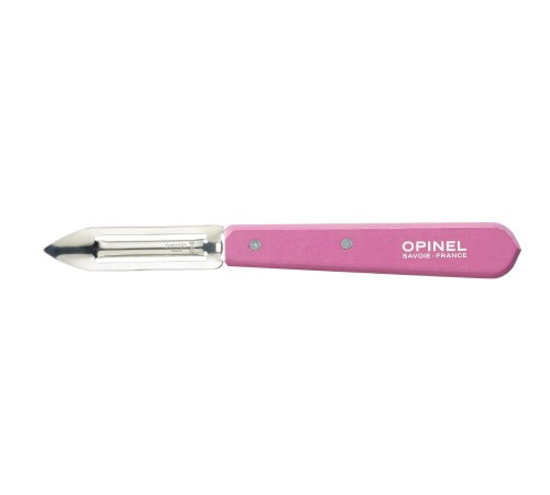 Нож для чистки овощей Opinel №115, деревянная рукоять, блистер, нержавеющая сталь, розовый 002038