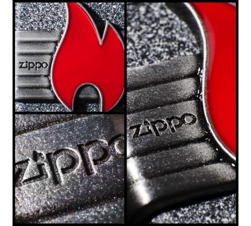 Зажигалка ZIPPO Classic с покрытием Iron Stone™, латунь/сталь, серая, матовая, 38x13x57 мм